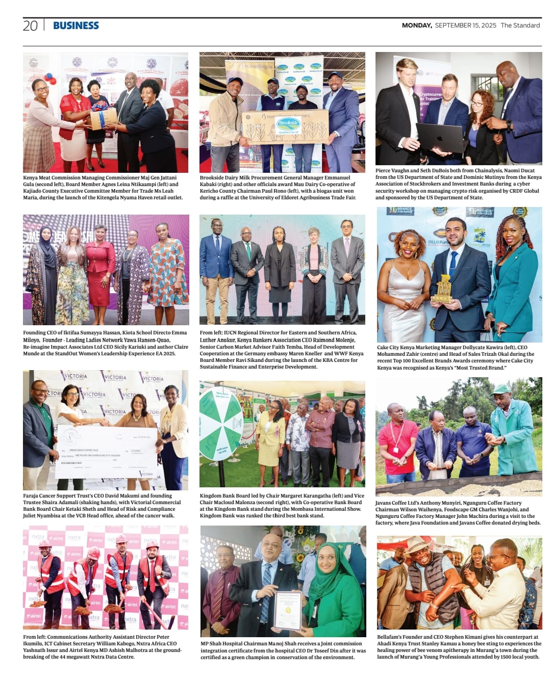 Newspaper coverage of the Murang'a event